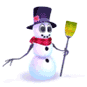 3d magical snowman smiley