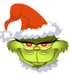 Grinch emoticon (Christmas Emoticons)