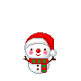 Christmas Snowman animated emoticon