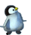 Dancing penguin animated emoticon