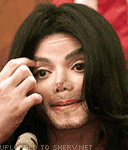 smilie of Michael Jackson Nose Falling Off