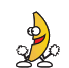 big dancing banana smiley