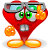 Nerd heart animated emoticon