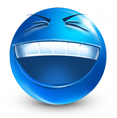 smiley of laughing hard
