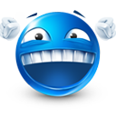 Victorious laugh smiley (Laughing Emoticons)