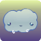 crying cloud smiley