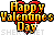 Happy Valentines Day glitter emoticon (Valentine Emoticons)