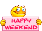 Happy Weekend emoticon | Emoticons and Smileys for Facebook/MSN/Skype/Yahoo