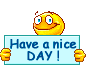 Nice Day Sign animated emoticon