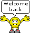 Welcome Back emoticon (Word Emoticons)