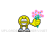 Happy Anniversary flowers smiley (Anniversary emoticons)