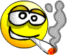 Smoking a Joint emoticon (Bad boys emoticons)