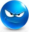 Frowning emoticon (Blue Face Emoticons)