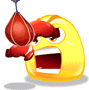 Boxing speed bag smiley (Boxing emoticons)