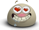 Amorous smiley (Brown Emoticons)