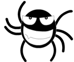 Dancing Spider emoticon (Bug and insect emoticons)