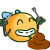 Poo Eating Fly emoticon (Bug and insect emoticons)