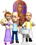 Priest Performing Baptism emoticon (Christianity emoticons)