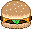 Burger 2 emoticon (Eating smileys)