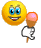 Smiley eating icecream animated emoticon