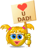emoticon of Love You Dad