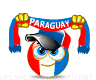 Paraguay Fan emoticon (Sports fan emoticons)