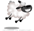 Happy Sheep smiley (Farm Animals emoticons)