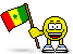 Senegalese flag animated emoticon