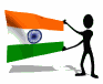 smilie of Waving Indian Flag