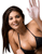 icon of sexy girl waving