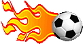 Soccer Ball on Fire smilie