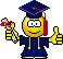 Smiley University emoticon (Graduation Smileys)