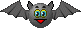 Bat emoticon (Halloween Smileys)
