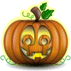Pumpkin emoticon (Halloween Smileys)