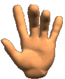 ILY Hand Sign animated emoticon