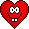 Goofy Heart emoticon (Heart emoticon set)