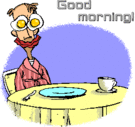 Funny Good Morning animated emoticon