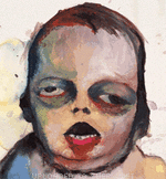 Scary Painting emoticon (Horror Emoticons)