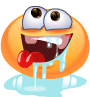 Drooling emoticon for Facebook, MSN and Skype