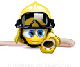 Firefighter animated emoticon