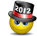2012 hat and toast emoticon