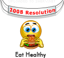eat healthy in 2008 emoticon