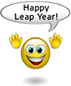 Happy Leap Year smiley (New Year Emoticons)
