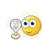 Happy New Year's toast emoticon (New Year Emoticons)