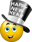 new years smiley