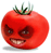 Angry Tomato Says NO animated emoticon