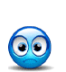 Blue Smiley That Says No emoticon (No emoticons)