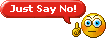 emoticon of Just Say No
