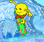 Surfer animated emoticon