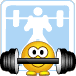 weighlifting smiley